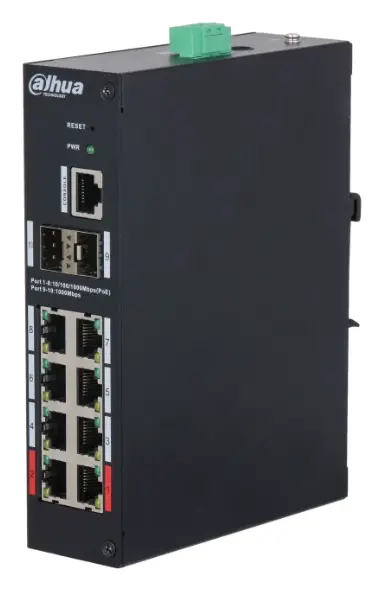 Dahua HS4210-8GT-90 10 Port (8 PoE) Gigabit PoE Switch
