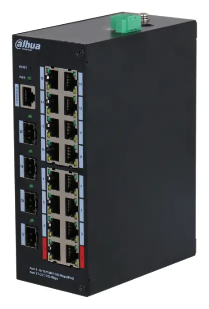Dahua HS4420-16GT-190 20 Port (16 PoE) Gigabit PoE Switch