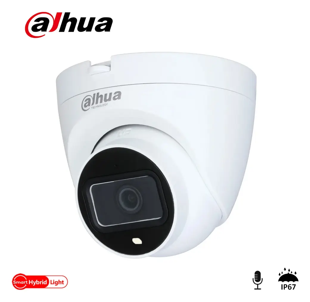 Dahua IPC-HDW1230V-SA 2 MP Hibrit Işıklı Sesli IP Dome Kamera