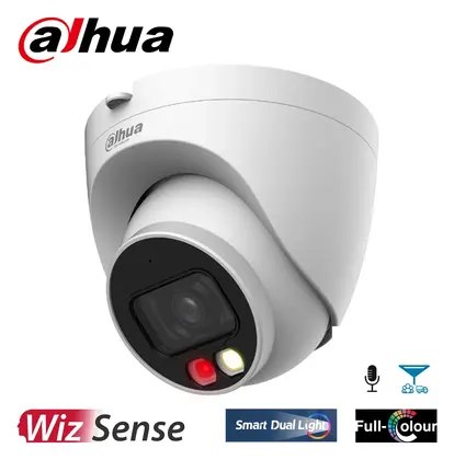 Dahua IPC-HDW2249T-S-IL 2 MP Hibrit Işıklı Sesli IP Dome Kamera