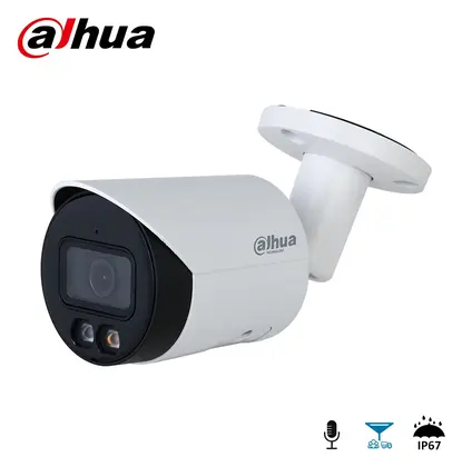 Dahua IPC-HFW2449S-S-IL-0280B 4 MP Hibrit Işıklı Sesli IP Bullet Kamera