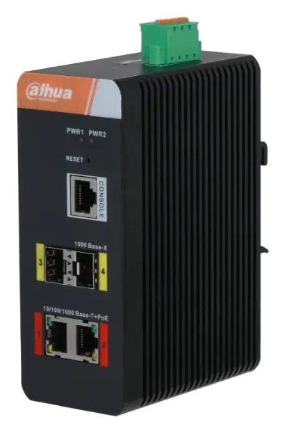Dahua IS4204-2GT-120 4 Port (2 PoE) Gigabit Endüstriyel PoE Switch