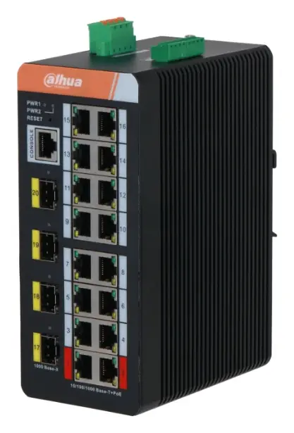 Dahua IS4420-16GT-240 16 Port Endüstriyel Gigabit Switch — görsel 2
