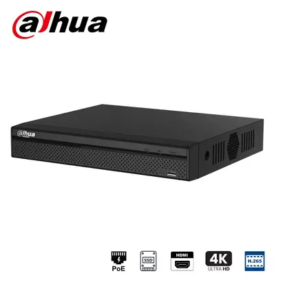 Dahua NVR2104HS-P-4KS3 4 Kanal PoE 1 Diskli NVR Kayıt Cihazı