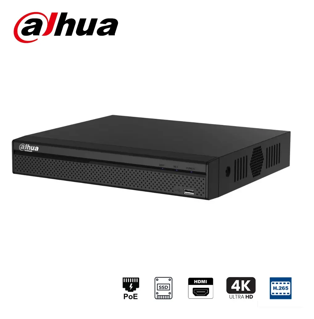 Dahua NVR2108HS-8P-4KS3 8 Kanal PoE 1 Diskli NVR Kayıt Cihazı
