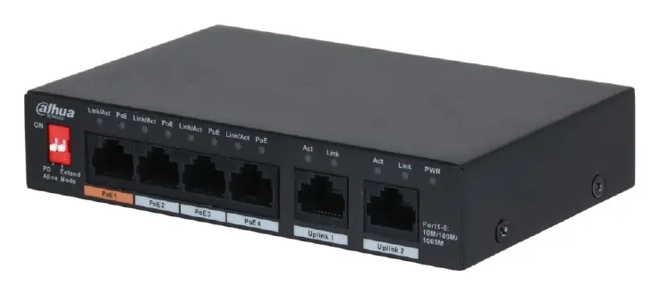 Dahua PFS3006-4GT-60-V2 4 Port PoE Switch