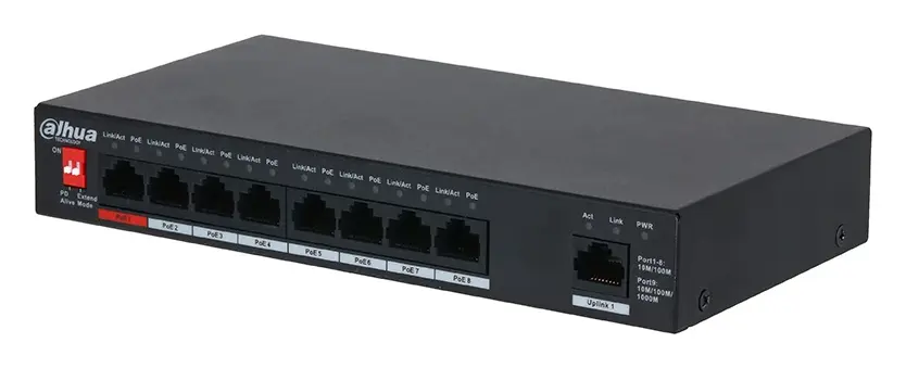Dahua PFS3009-8ET1GT-96 9 Port (8 PoE) PoE Switch
