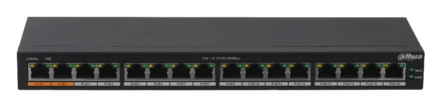 Dahua PFS3016-16GT-190 16 Port Gigabit PoE Switch