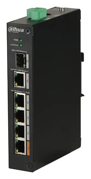 Dahua PFS3106-4ET-60 4 Port Endüstriyel PoE Switch — görsel 2