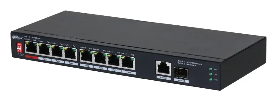 Dahua PFS3110-8ET1GT1GF-96 10 Port (8 PoE) PoE Switch