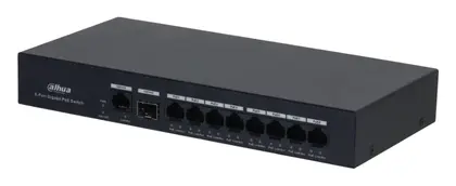 Dahua PFS3110-8GT-65 10 Port (8 PoE) Gigabit PoE Switch