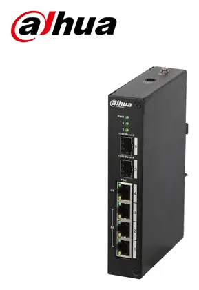 Dahua PFS3206-4P-96 4 Port Endüstriyel PoE Switch