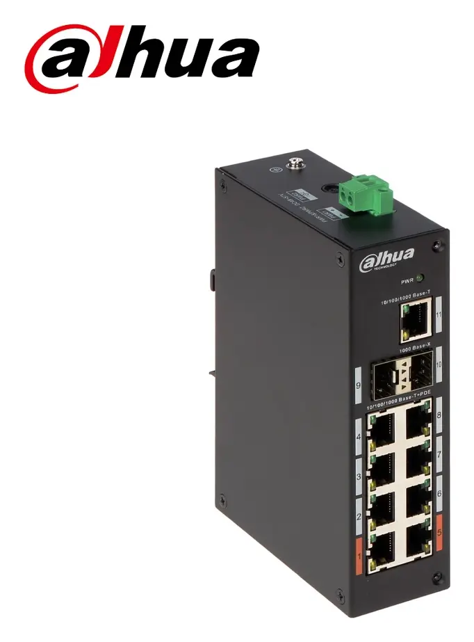 Dahua PFS3211-8GT-120 8 Port Endüstriyel Gigabit PoE Switch