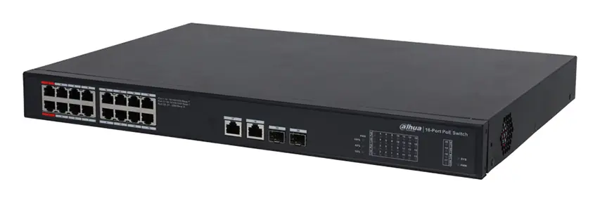 Dahua PFS3220-16GT-240 16 Port Gigabit PoE Switch — görsel 2