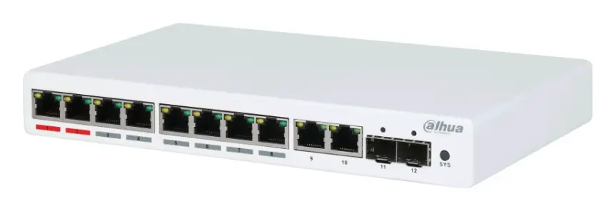 Dahua PFS4212-8GT-110 12 Port (8 PoE) Gigabit PoE Switch