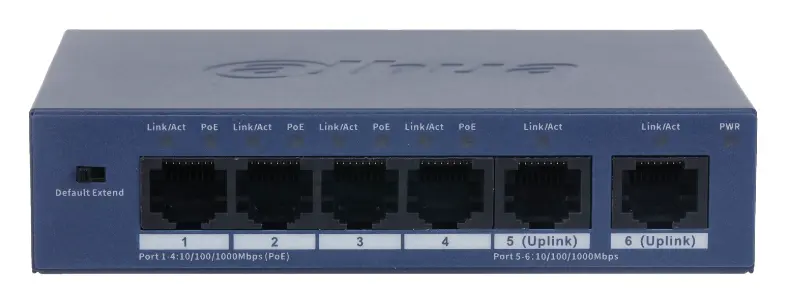 Dahua S3006-4GT-36 6 Port (4 PoE) Gigabit PoE Switch