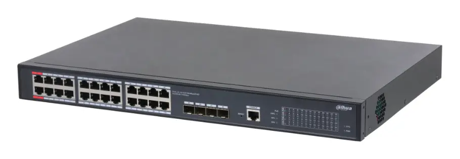 Dahua S5428-24GT4XF-360 28 Port (24 PoE) Gigabit L2+ PoE Switch
