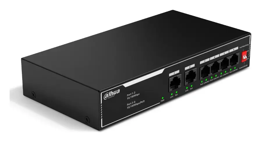 Dahua SF1006LP 6 Port (4 PoE) PoE Switch
