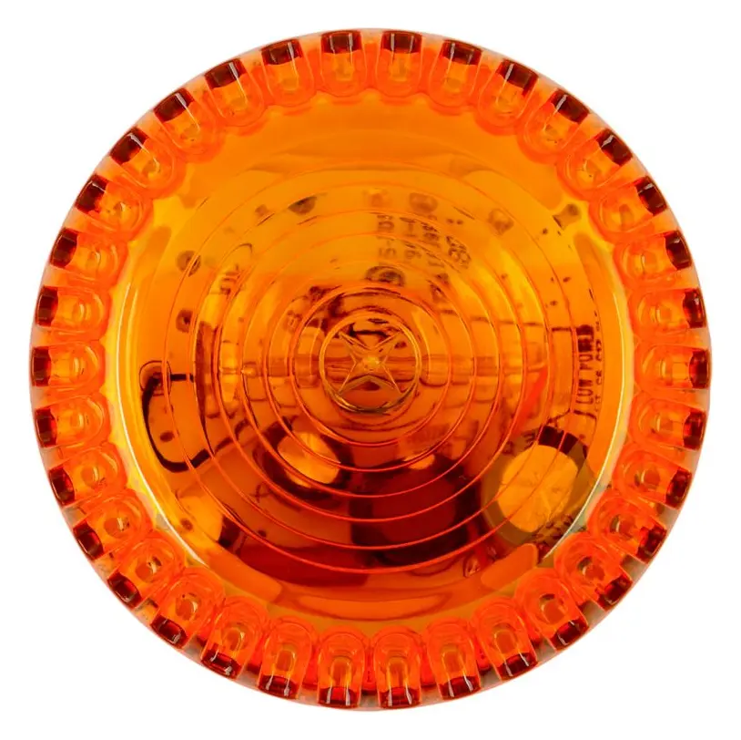 Eaton 531044FULL-1003 Solex Amber Lens Sığ Taban Yangın Flaşörü