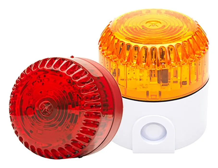 Eaton 531080FULL-1153X Solex Kırmızı Lens Sığ Taban Yangın Flaşörü
