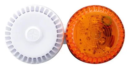 Eaton 539995FULL-1083 RoLP LX Beyaz Gövde Amber Lens Yangın Sireni / Flaşör