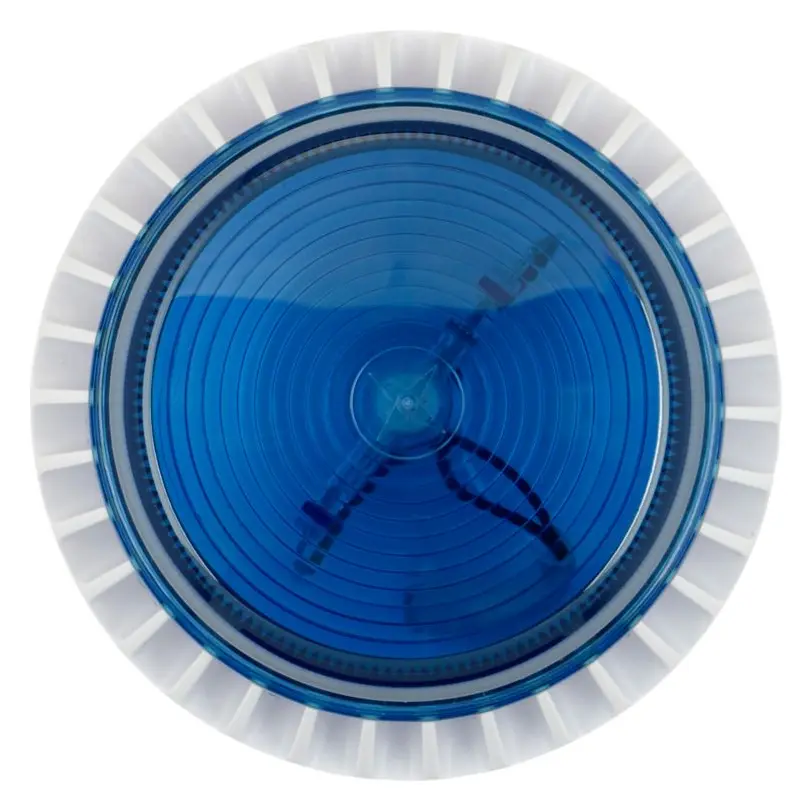 Eaton 640083FULL-0167 Flashni 24V DC Mavi Lens Derin Taban Yangın Sireni / Flaşör