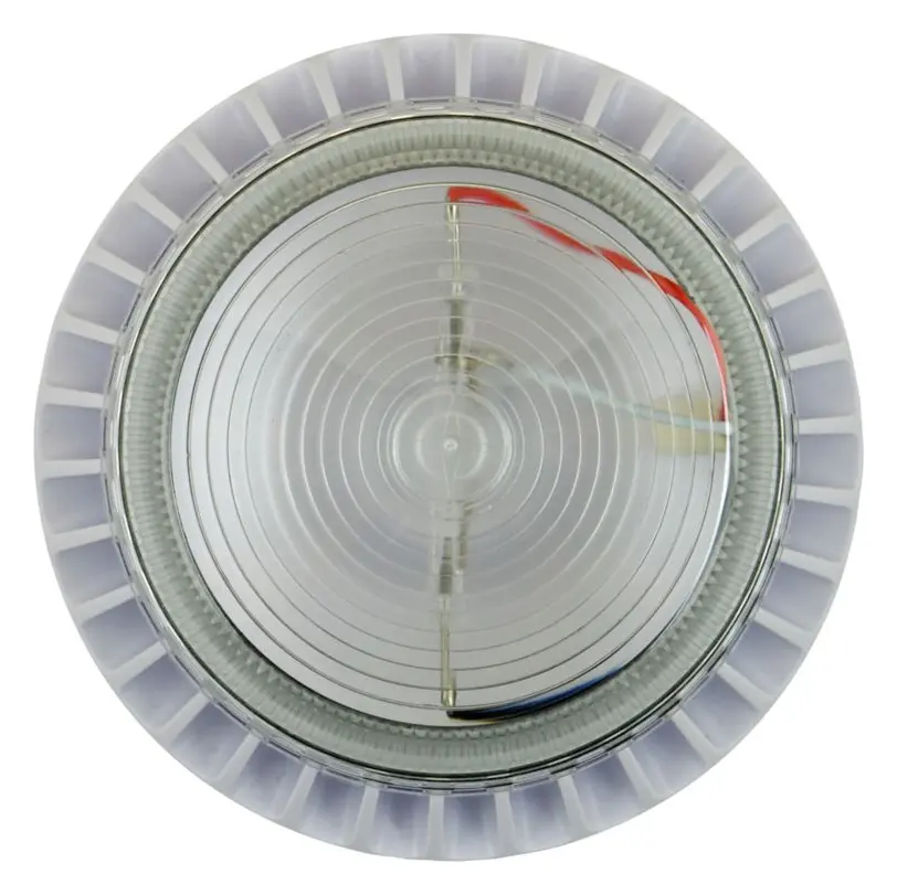 Eaton 640105FULL-0260X Flashni 24V DC Şeffaf Lens Sığ Taban Yangın Sireni / Flaşör