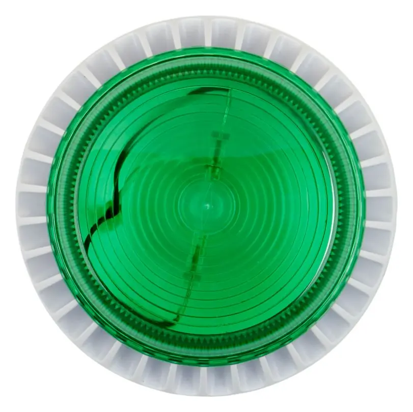 Eaton 640476FULL-0307 Flashni 24V DC Yeşil Lens Derin Taban Yangın Sireni / Flaşör