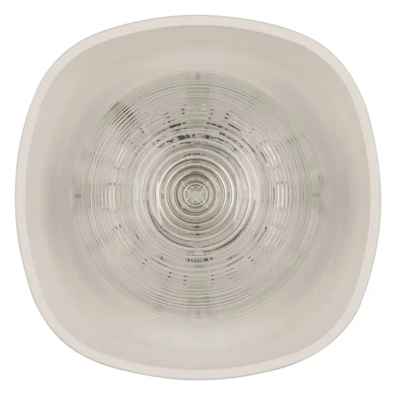 Eaton 680002FULL-0005 Symphoni Şeffaf Lens Kırmızı Flaş Kırmızı Gövde Yangın Sireni / Flaşör