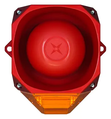 Eaton 7092277FUL-0164 Asserta 9-60V DC Amber Lens Yangın Sireni / Flaşör