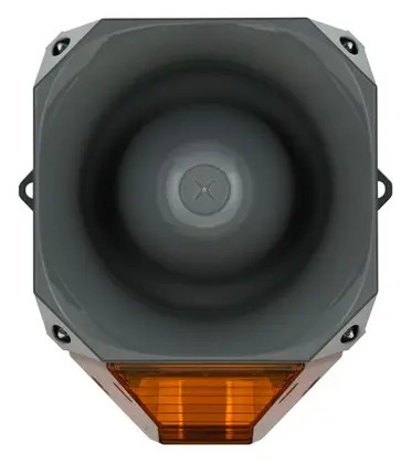 Eaton 7092283FUL-0186 Asserta 230V AC Gri Amber Lens Yangın Sireni / Flaşör