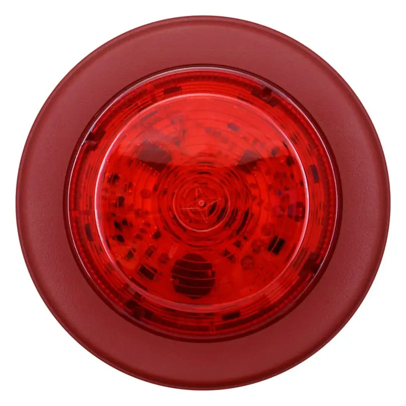 Eaton 811020FULL-0036 Solista Kırmızı Lens Kırmızı Gövde Derin Taban Yangın Flaşörü