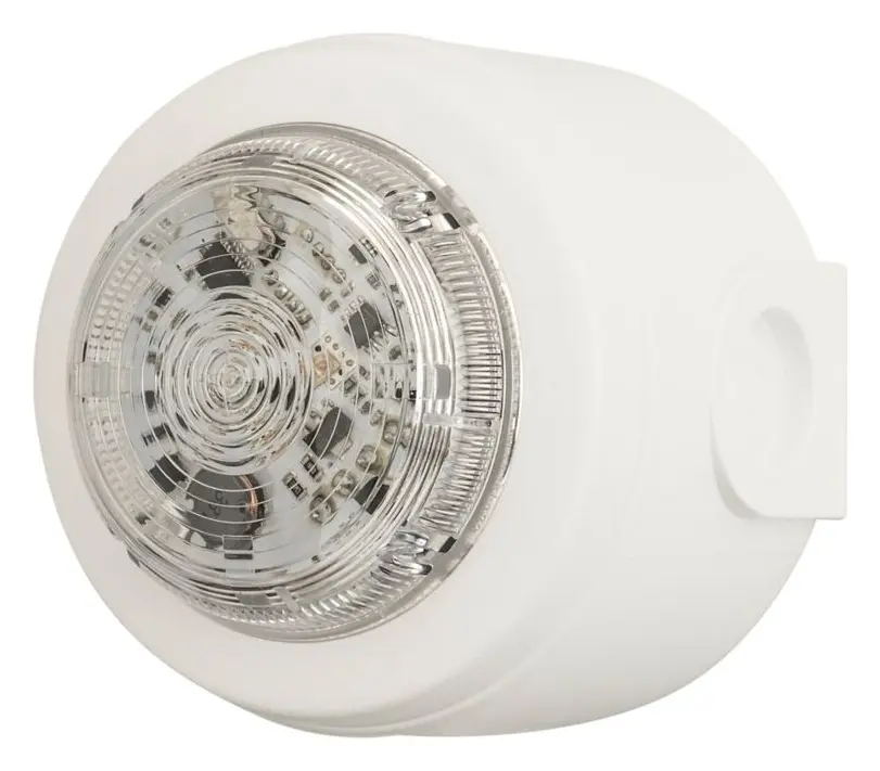 Eaton 811036FULL-0053 Solista Şeffaf Lens Mavi Flaş Beyaz Gövde Yangın Flaşörü
