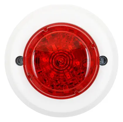 Eaton 8310113FULL-0012 Squashni Kırmızı Lens Beyaz Gövde Sirenli / Flaşörlü Dedektör Tabanı