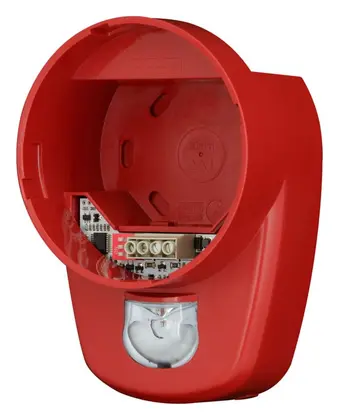 Eaton 8500038FULL-0215X RoLP LX Beyaz Flaş Kırmızı Gövde Sirenli / Flaşörlü Dedektör Tabanı