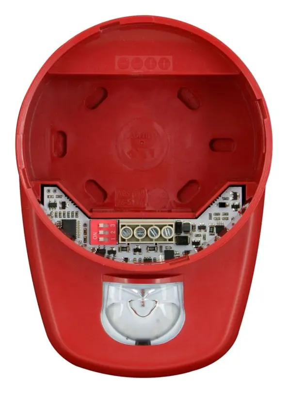 Eaton 8500040FULL-0219X RoLP LX Kırmızı Flaş Kırmızı Gövde Sirenli / Flaşörlü Dedektör Tabanı