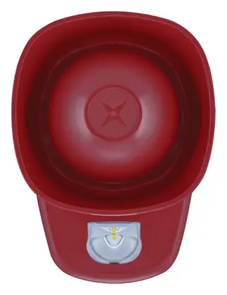 Eaton 8500083FULL-0083X Symphoni LX Beyaz Flaş Kırmızı Gövde Yangın Sireni / Flaşör