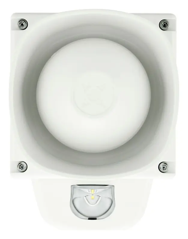 Eaton 8500087FULL-0087X Symphoni LX Dış Ortam Beyaz Flaş Yangın Sireni / Flaşör