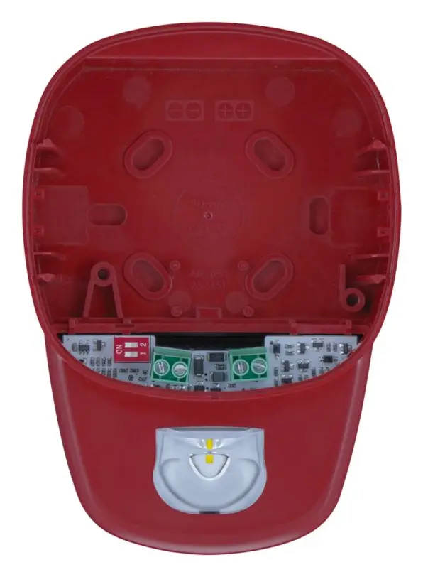 Eaton 8500093FULL-0093X Symphoni LX Beyaz Flaş Kırmızı Gövde Sirenli / Flaşörlü Dedektör Tabanı