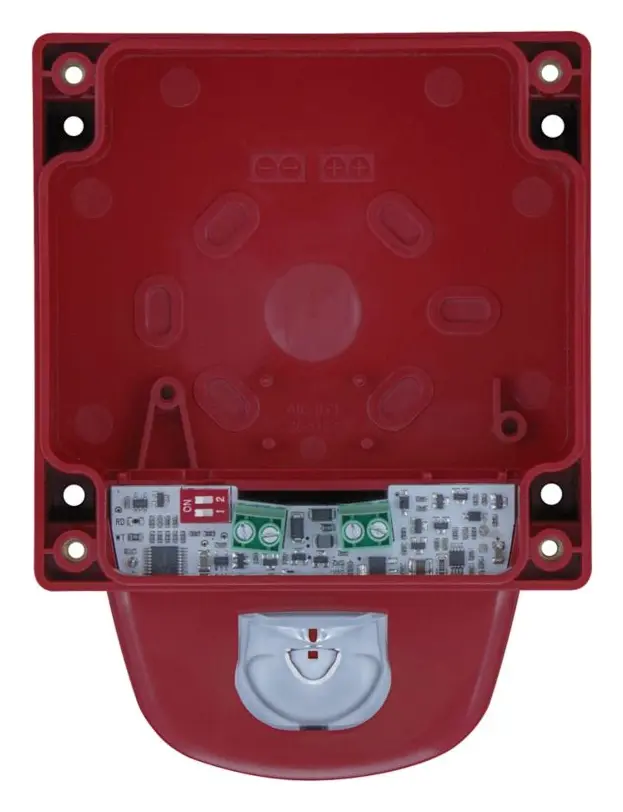 Eaton 8500100FULL-0247X Symphoni LX Kırmızı Flaş Kırmızı Gövde Sirenli / Flaşörlü Dedektör Tabanı