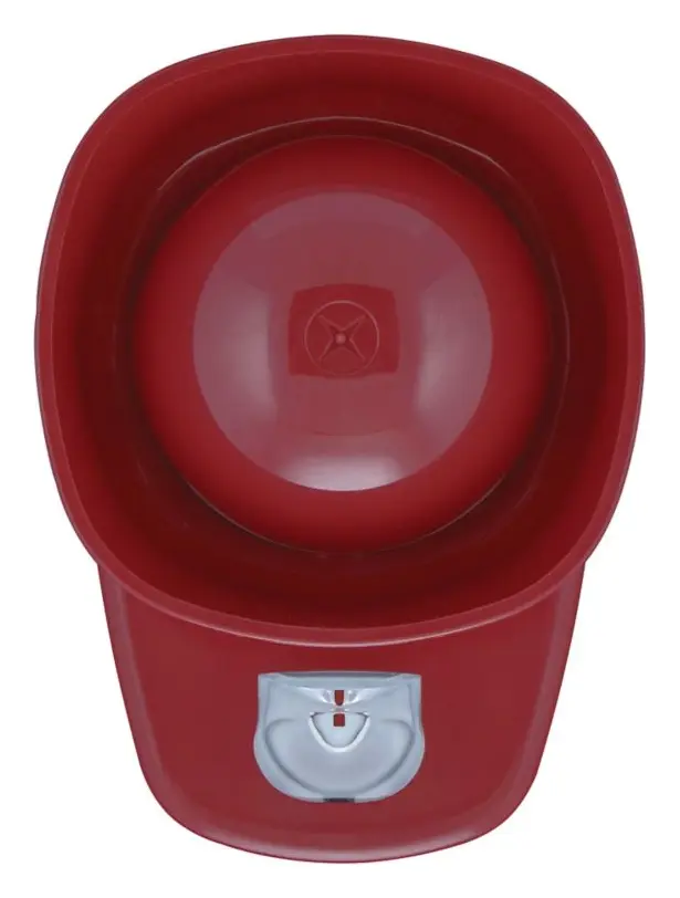 Eaton 850129FULL-0278X Symphoni LX Kırmızı Flaş Kırmızı Gövde Yangın Sireni / Flaşör