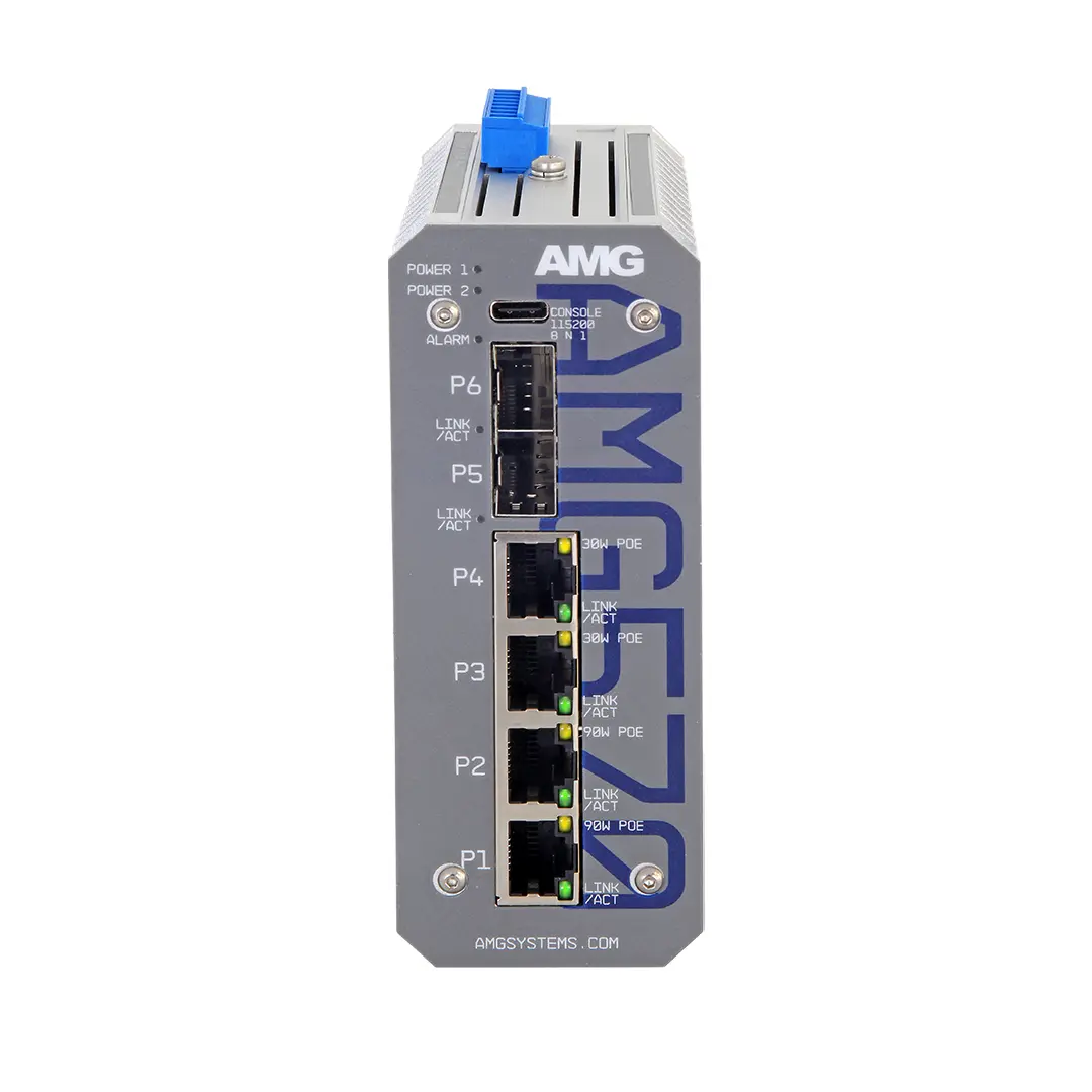 Hanwha Vision AMG570-2GBT-2GAT-2S-P240~HWEU Yönetilebilir Switch — görsel 2