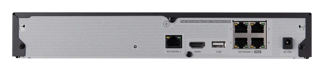 Hanwha Vision ARN-410S 4 Kanal PoE NVR Kayıt Cihazı — görsel 3