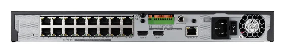 Hanwha Vision QRN-1630S 16 Kanal PoE NVR Kayıt Cihazı — görsel 3