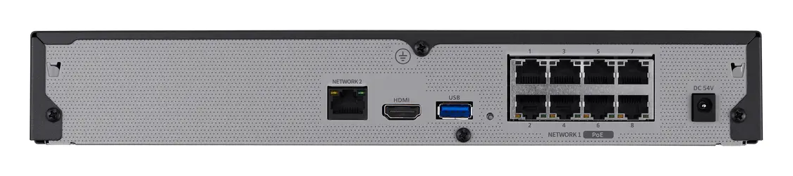 Hanwha Vision QRN-820S 8 Kanal PoE NVR Kayıt Cihazı — görsel 3