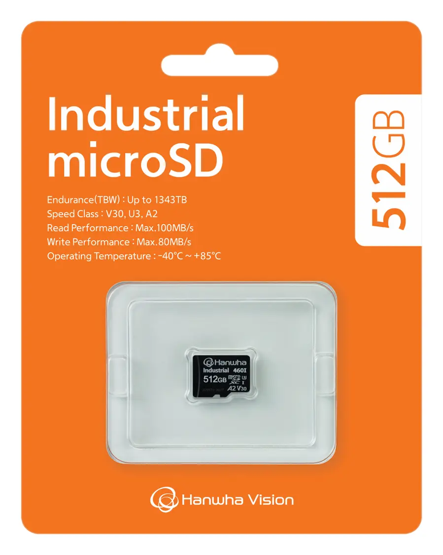 Hanwha Vision SPP-E512G 512GB Endüstriyel microSD Hafıza Kartı