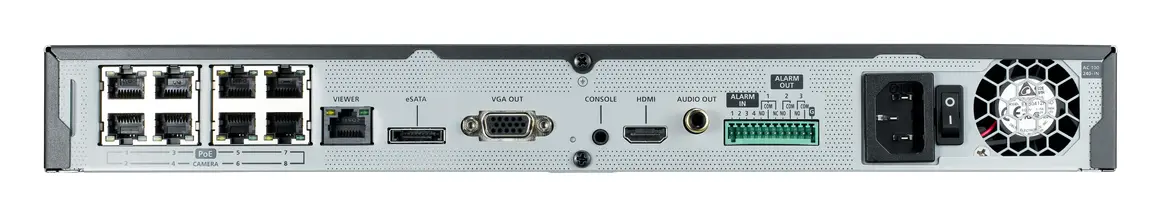 Hanwha Vision SRN-873S 8 Kanal PoE NVR Kayıt Cihazı — görsel 3