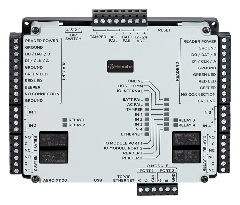 Hanwha Vision X1100 Geçiş Kontrol Paneli