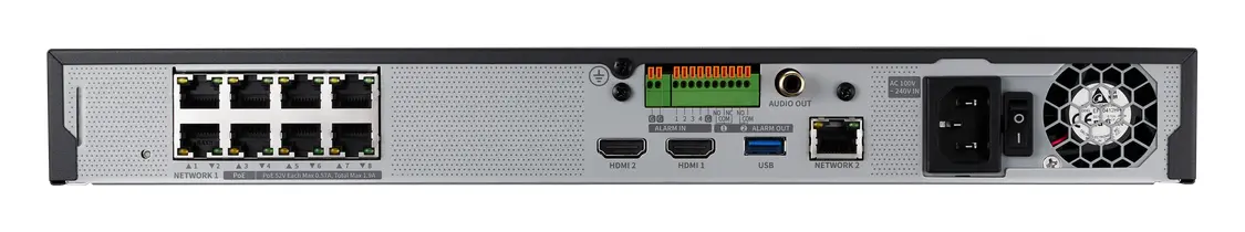 Hanwha Vision XRN-815S 8 Kanal PoE NVR Kayıt Cihazı — görsel 4