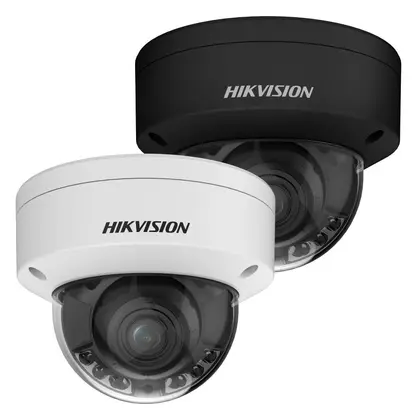 Hikvision DS-2CD2767G2HT-LIZS (BLACK) 6 MP ColorVu Smart Hybrid Light Motorize Varifocal IP Dome Kamera